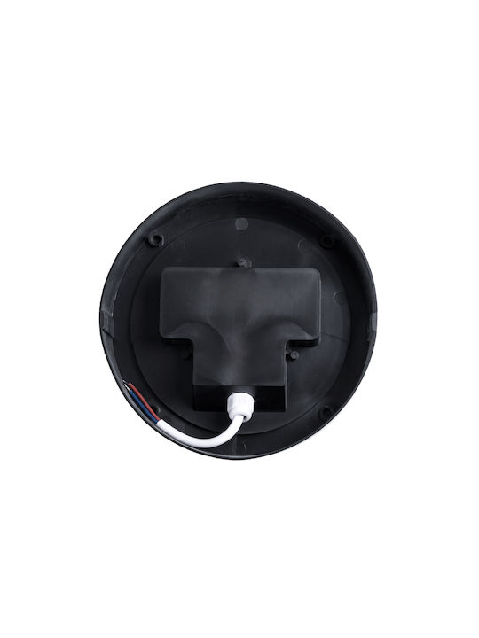 GloboStar Apex Стенна Външна Таванна Лампа LED IP65 10W с Естествено Бяло Светлина 17x17x9см