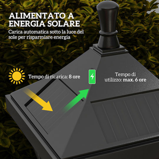 Outsunny Street Solar Light 15cmx15cmx127cmcm