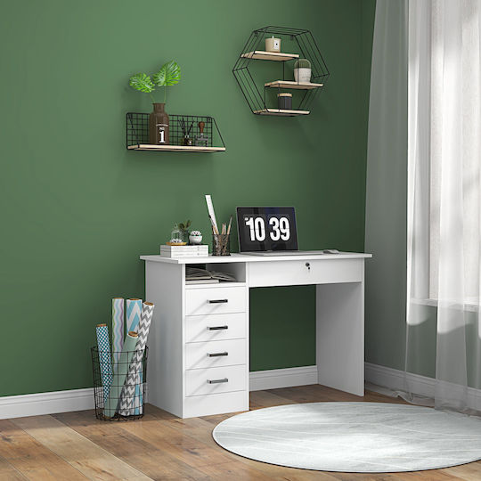 Birou Din Lemn Alb 110x50x76cm
