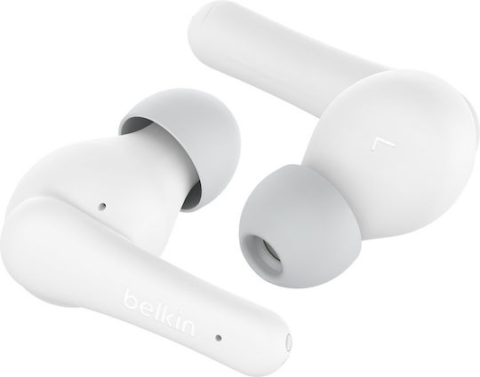 Belkin SoundForm Nano 2 In-ear Bluetooth Handsfree Earphones with Sweat Resistance and Charging Case White