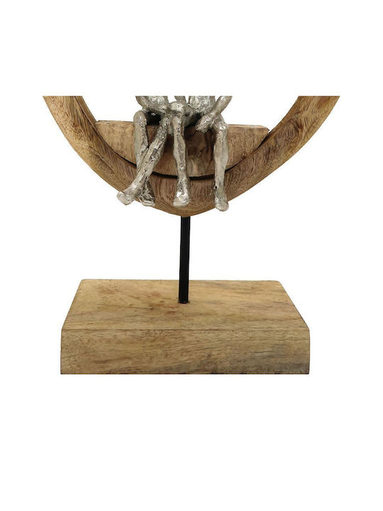 Inart Επιτραπέζιο Γούρι Καρδιά Μπεζ 27x36cm