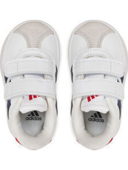 VL Court 3.0 Cf Kids Sneakers With Hoop & Loop Closure White