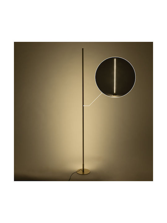 GloboStar Daluma LED Φωτιστικό Δαπέδου Υ160xΜ18εκ. με Ρυθμιζόμενο Λευκό Φως 2640lm Χρυσό