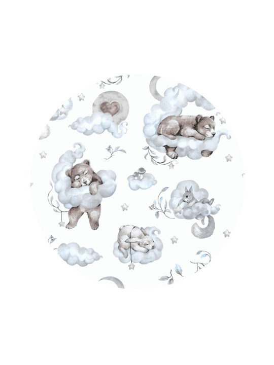 Qmini Set Copertă de Pătuț cu Față de Pernă Blue 140x200cm.