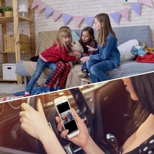 Versteckte Kamera WiFi Uhr 1080p mit Steckplatz für Speicherkarte