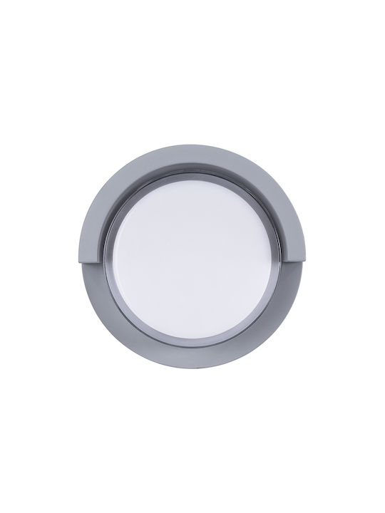 GloboStar Apex Wall-Mounted Outdoor Ceiling Lamp LED IP65 10W With Natural White Light 17x17x9cm