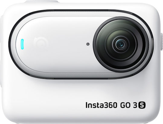 Insta360 GO 3S Standard Edition 128GB Action Camera 4K Ultra HD 360° Capture Underwater with Screen 2" and Wi-Fi White