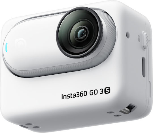 Insta360 GO 3S Standard Edition 128GB Action Camera 4K Ultra HD 360° Capture Underwater with Screen 2" and Wi-Fi White
