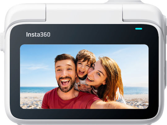 Insta360 GO 3S Standard Edition 128GB Action Camera 4K Ultra HD 360° Capture Underwater with Screen 2" and Wi-Fi White