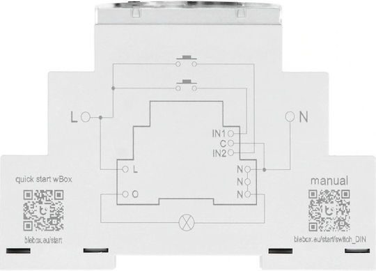 Blebox Switchbox Smart Switch 1 Καναλιού Wi-Fi 16A