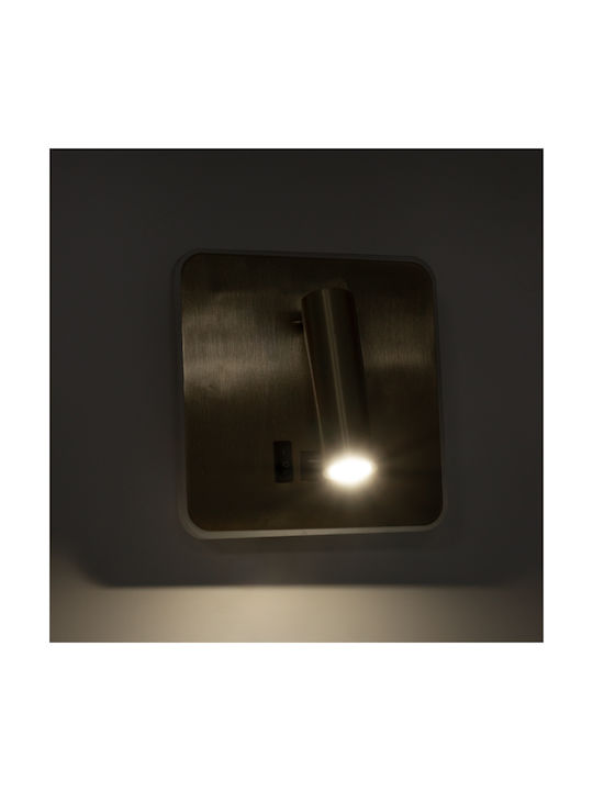 GloboStar Lady-S Modern Lumină de Perete cu LED Integrat și Lumină Alb Natural Auriu 15x7cm