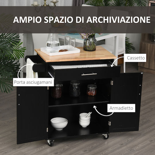 Floor Cabinet Black 83x45x91.5 cm