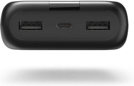 HAMA Performance 20 Power Bank 20000mAh με 2 Θύρες USB-A και Θύρα USB-C Γκρι