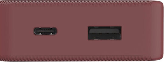 HAMA Colour 10 Power Bank 10000mAh με Θύρα USB-A και Θύρα USB-C Κόκκινο