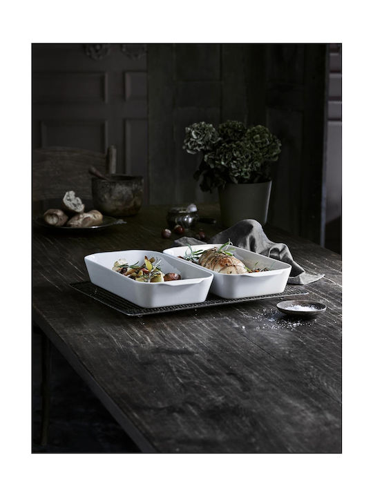 Pillivuyt Porcelain Rectangular Heat-Resistant Cookware 37.5x23x6cm