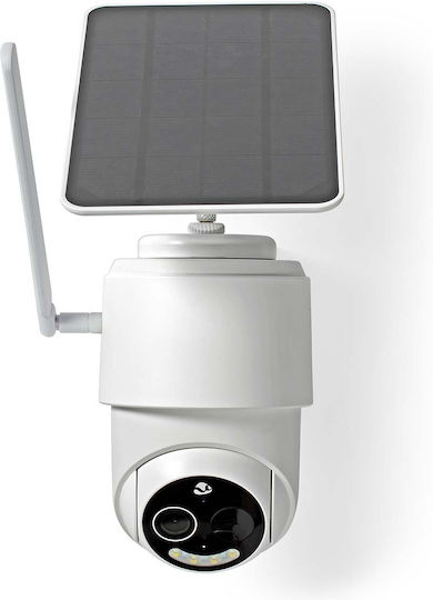 Nedis SIMCBO50WT IP Überwachungskamera 4G Full HD 1080p Wasserdicht Batteriebetrieben mit Zwei-Wege-Kommunikation