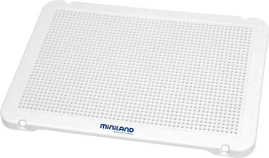 Set 6 White Mosaic Tiles Miniland