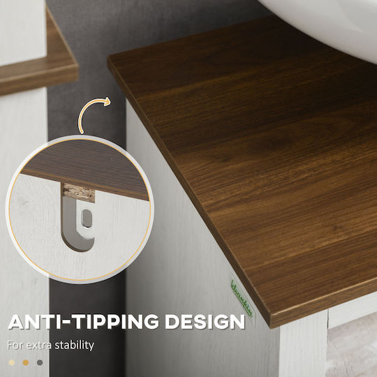 Kleankin Πάγκος χωρίς Νιπτήρα Μ60xΒ30xΥ60cm μοριοσανίδα