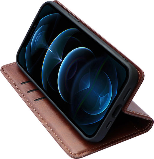 Sonique Wallet Synthetic Leather / Plastic / Silicone Brown (Galaxy A35)