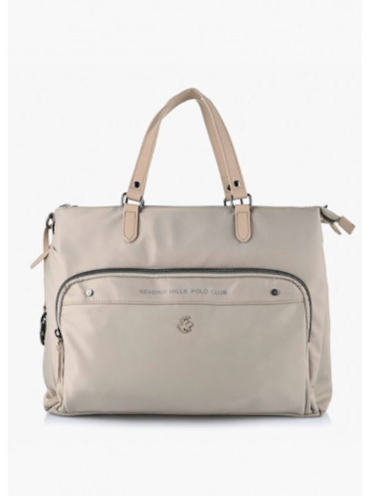 Beverly Hills Polo Club Damen Tasche Tote Hand Gold