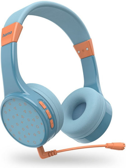 HAMA 184111 Drahtlos Auf dem Ohr Multimedia-Headsets mit Mikrofon und Verbindung Bluetooth in Blau Farbe