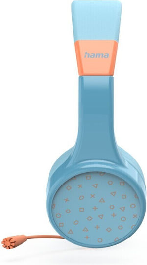 HAMA 184111 Drahtlos Auf dem Ohr Multimedia-Headsets mit Mikrofon und Verbindung Bluetooth in Blau Farbe