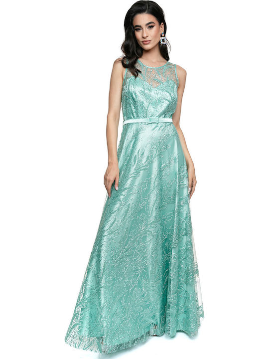 Лятна Maxи Рокля за Сватба и Кръщене Зелено