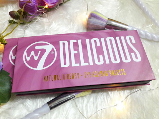 W7 Cosmetics Delicious Παλέτα με Σκιές Ματιών σε Στερεή Μορφή Natural and Berry 11.2gr