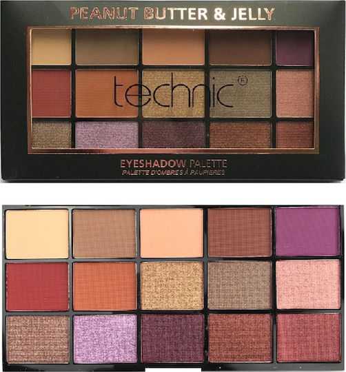Technic Peanut Butter And Jelly Παλέτα με Σκιές Ματιών σε Στερεή Μορφή 30gr