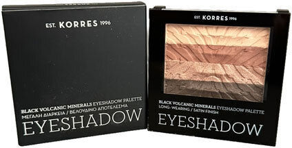 Korres Black Volcanic Minerals Eye Shadow Palette in Solid Form Warm Nude 5.5gr