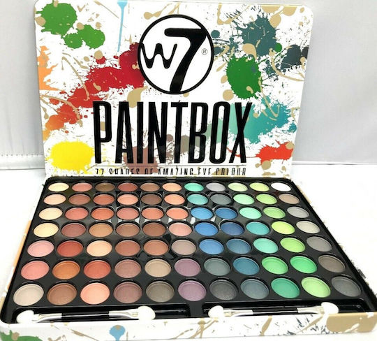W7 Cosmetics Paintbox Παλέτα με Σκιές Ματιών σε Στερεή Μορφή 50gr