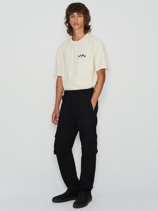 Dama Tesatura Pantaloni Cargo Black