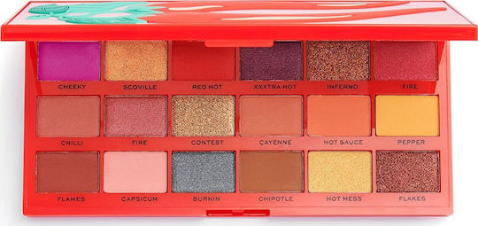Revolution Beauty I Heart Revolution Eye Shadow Palette in Solid Form Chilli 22gr