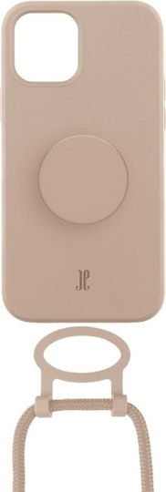 Just Elegance PopGrip Back Cover Silicone Beige (iPhone 12 Pro Max)
