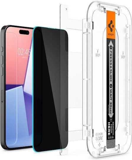 Spigen Glass Privacy Tempered Glass (iPhone 15 Pro Max)