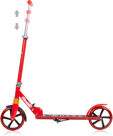 Chipolino Kids Scooter Foldable Omega 2-Wheel for 8+ Years Red