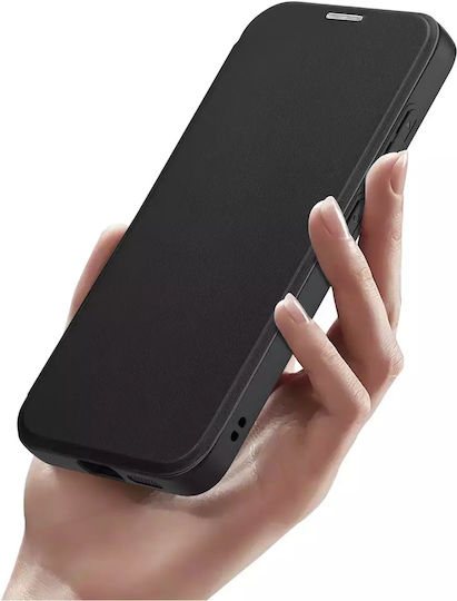 Dux Ducis Skin X Pro Back Cover Piele / Plastic Magnetic Negru (Galaxy S24+)