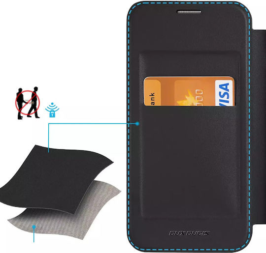 Dux Ducis Skin X Pro Back Cover Piele / Plastic Magnetic Negru (Galaxy S24+)