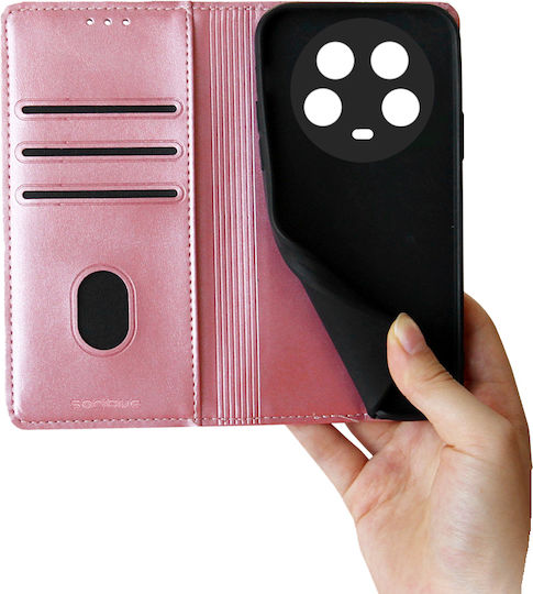 Vintage Magnet Wallet Case Sonique Xiaomi Xiaomi 14 Ultra Pink Gold