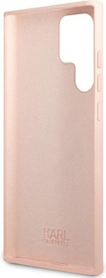 Karl Lagerfeld Choupette Umschlag Rückseite Silikon Rosa (Galaxy S23 Ultra)