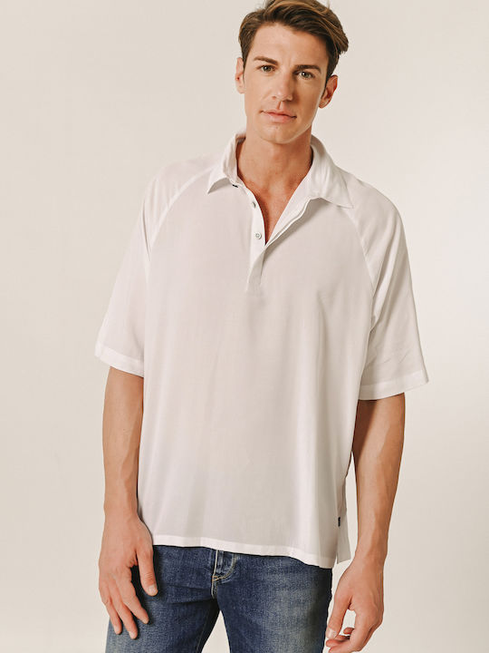 Edward Jeans Men's Blouse Polo Off White