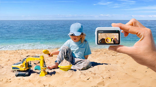 Insta360 GO 3S Standard Edition 64GB Action Camera 4K Ultra HD 360° Capture Underwater Midnight Black with Screen 2" and Wi-Fi Black