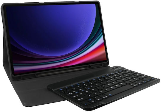 Tech-Protect SC Pen Flip Cover with Keyboard in English US Black (Galaxy Tab S9 FE+)