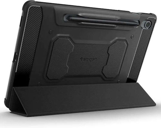 Spigen Rugged Armor Pro Flip Cover Ανθεκτική Μαύρη (Galaxy Tab S9 FE)