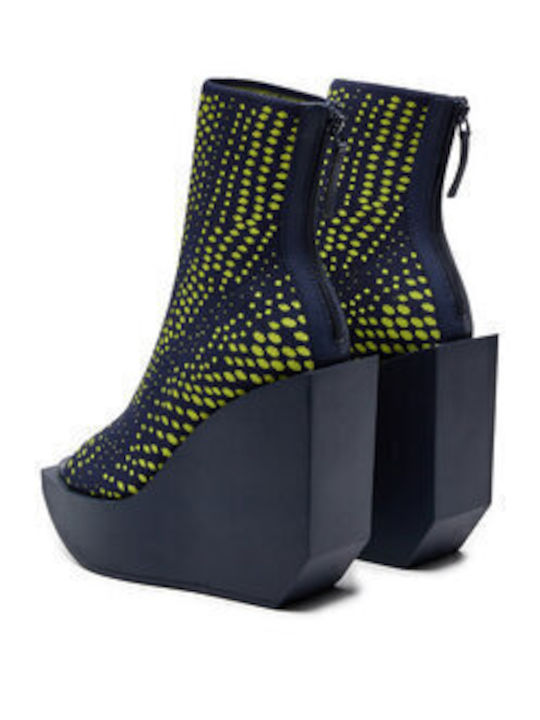 Stiefeletten Damen Grün