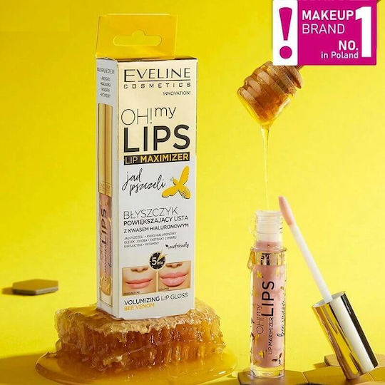 Eveline Oh! My Lips Maximizer Lip Gloss Μπεζ Bee Venom 4.5ml
