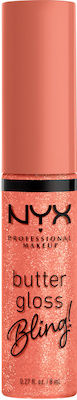 Nyx Professional Makeup Butter Gloss Bling Luciu de Buze Moale & Mătăsos Buze Strălucitoare 8ml 02 Dripped Out