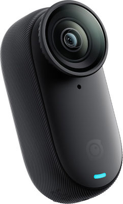 Insta360 GO 3S Standard Edition CINSAATA/GO3S14 64GB Action Kamera 4K Ultra HD 360° Aufnahme Unterwasser mit WiFi Arktisch Weiß Schwarz mit Bildschirm