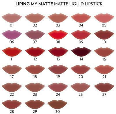 Golden Rose Liping My Matte Lang anhaltend Flüssig Lippenstift Matt No25 5ml