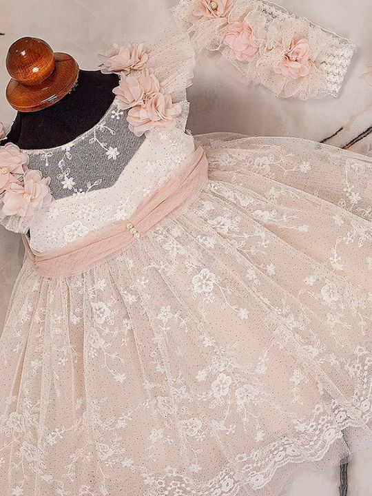 Picolo Bambino Pink Baptism Dress
